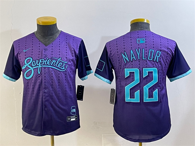Women's Arizona Diamondbacks #22 Josh Naylor Purple 2025 City Connect Limited Stitched Baseball Jersey(Run Small)